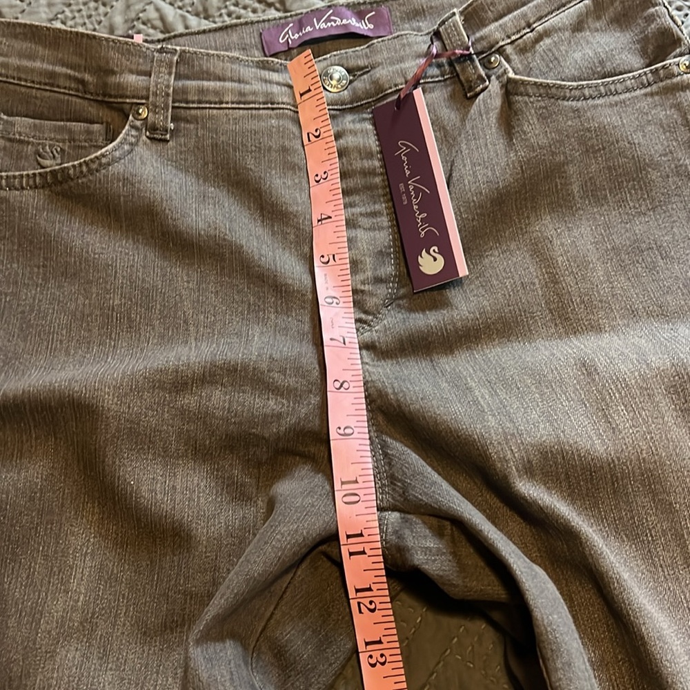 NWT Gloria Vanderbilt : Gray Wash Amanda - 10 Short - Picture 9 of 11